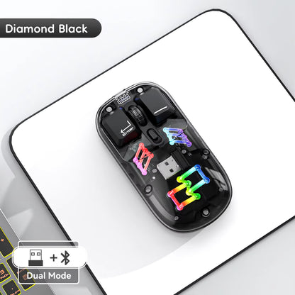 Symbiote Transparent RGB Wireless Bluetooth Mouse